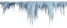 Icicles Photo Isolated From The Background, Isolated Object.