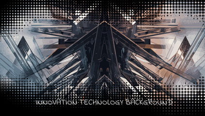 Poster - Futuristic technology style. Elegant tech background banners or presentations, vector