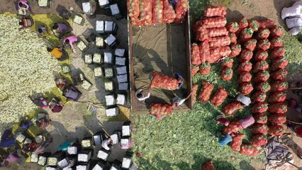 Wall Mural - Vegetable wholesale market in Bangladesh