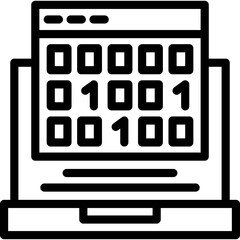 binary code icon