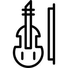 Sticker - Violin Icon