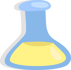 Poster - School chemistry, icon, vector on white background.