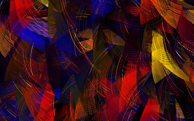 Wall Mural - dark multicolor vector background with wry lines.