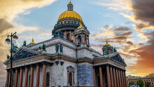 St. Isaac's Cathedral. The Largest Orthodox Church In St. Petersburg.St. Petersburg