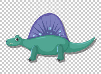 Sticker - Cute spinosaurus dinosaur isolated