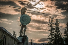King Leonidas In Thermopylae, Greece