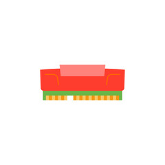 Gaming RAM icon in color, isolated on white background 