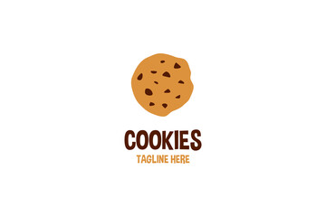 Wall Mural - Creative cookie bakery logo design vector template illustration