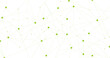 © Marinko - Green network. Abstract connection on white background. Network technology background with dots and lines for desktop. Ai background. Abstract concept. Line background, network technology vector