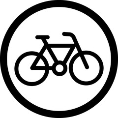 Bike parking sign. Signboard