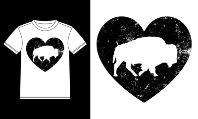 American Buffalo in Heart vintage T-shirt