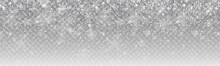 Seamless Realistic Falling Snow Or Snowflakes. Isolated On Transparent Background - Stock Vector.