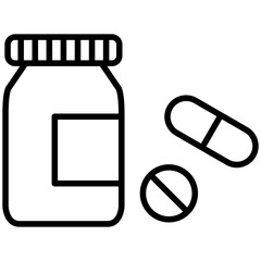 Poster - Pills Bottle Icon