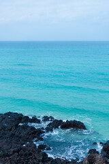 Rocks and the sea

