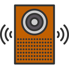 Sticker - Smart Speaker Icon