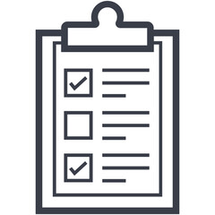 Sticker - Checklist Vector Icon