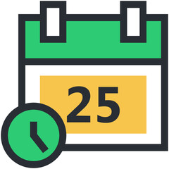 Sticker - Schedule Vector Icon