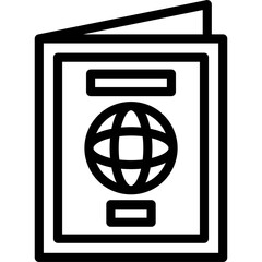 Sticker - Passport Icon