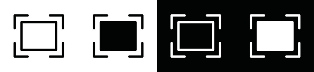 Screenshot button icon vector. Screen shot icon. Capture symbol illustration app or website