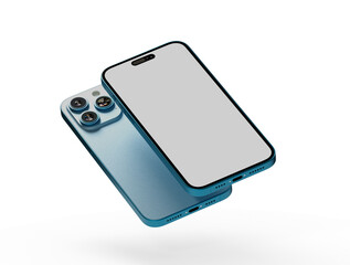 Aufkleber - Smartphone frame less blank screen. Mockup generic device.