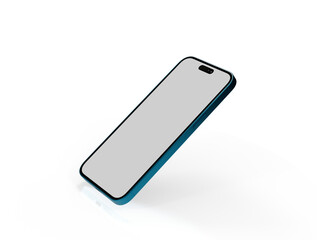 Aufkleber - 3d render illustration hand holding the white smartphone