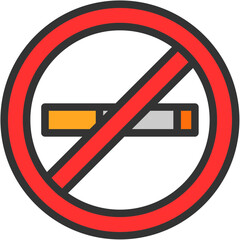 Canvas Print - No Smoking Icon