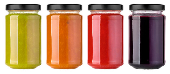 Poster - A set of isolated jam jars