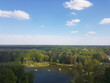 Beautiful aerial panorama of the Efteling Park, which is one of the oldest theme parks, Kaatsheuvel, Netherlands.
