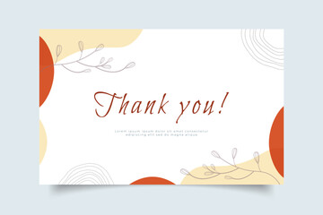 Wall Mural - thank you card templates