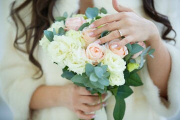 Wall Mural - bright wedding bouquet for the ceremony