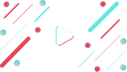 Arrow play futuristic background. Motion design. Social media Tik Tok concept. Colored modern background in the style of the social network