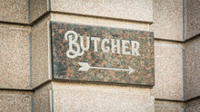 Street Sign To Butcher