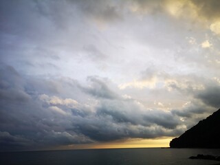 Wall Mural - sunset over the sea