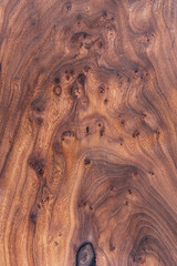 Wall Mural - brown wooden pattern with burls