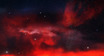 Wall Mural - beautiful fantastic cosmos background. deep space background.