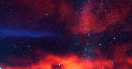 Wall Mural - beautiful fantastic cosmos background. deep space background.
