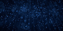 Glowing Particles, Abstract Stardust Background, 3d Rendering.
