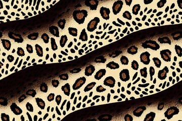 Canvas Print - Seamless leopard pattern animal print.