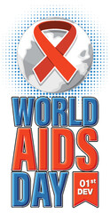 Sticker - World AIDS Day Poster Design