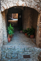 Wall Mural - Spello. Ancient atmosphere in the medieval village