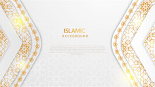 Islamic Golden White Pattern Background