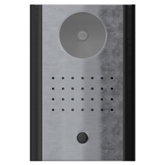 Canvas Print - 3d rendering illustration of a doorbell with a camera