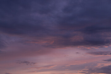 Wall Mural - cloudy pattern on sunrise sky.