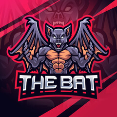 Canvas Print - The bat fighter esport mascot logo design