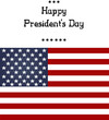Presidents Day on USA flag with American Eagle. PNG