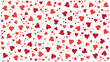 © LoveDigi - Heart seamless random pattern. Red hearts seamless pattern background. Love heart seamless pattern.