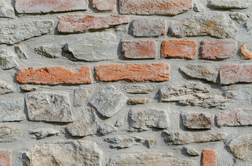 Wall Mural - old brick wall texture, grunge background