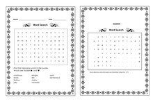 Chrismas Activities Word Search Puzzle Book Page (suitable For Kids). Word Find Book,  Crossword A Mind Game, Answer Included 