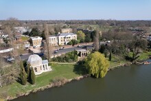 Garrick's Temple To Shakespeare Hampton Court London UK Drone Aerial