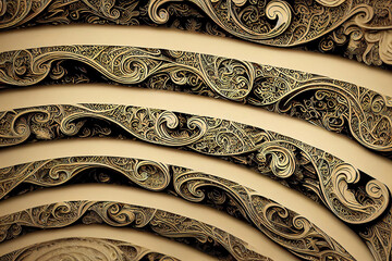 Wall Mural - abstract ornate background as wallpaper